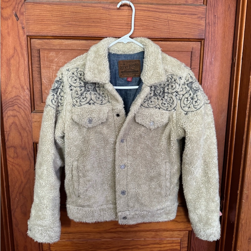 Lucky Brand Sherpa Lined Denim Jacket